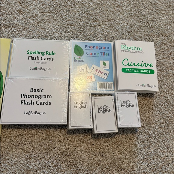 Logic of English Foundations A set workbook manual cursive phonogram tiles - Picture 3 of 8